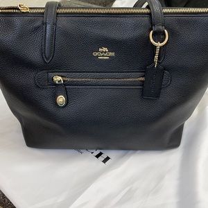 Coach pebble leather Taylor tote